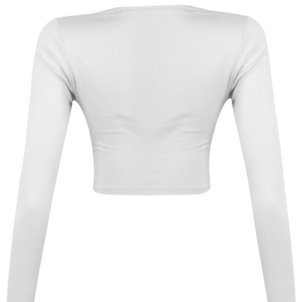 Long sleeve Ruched drawstring top - Picture 2 of 2